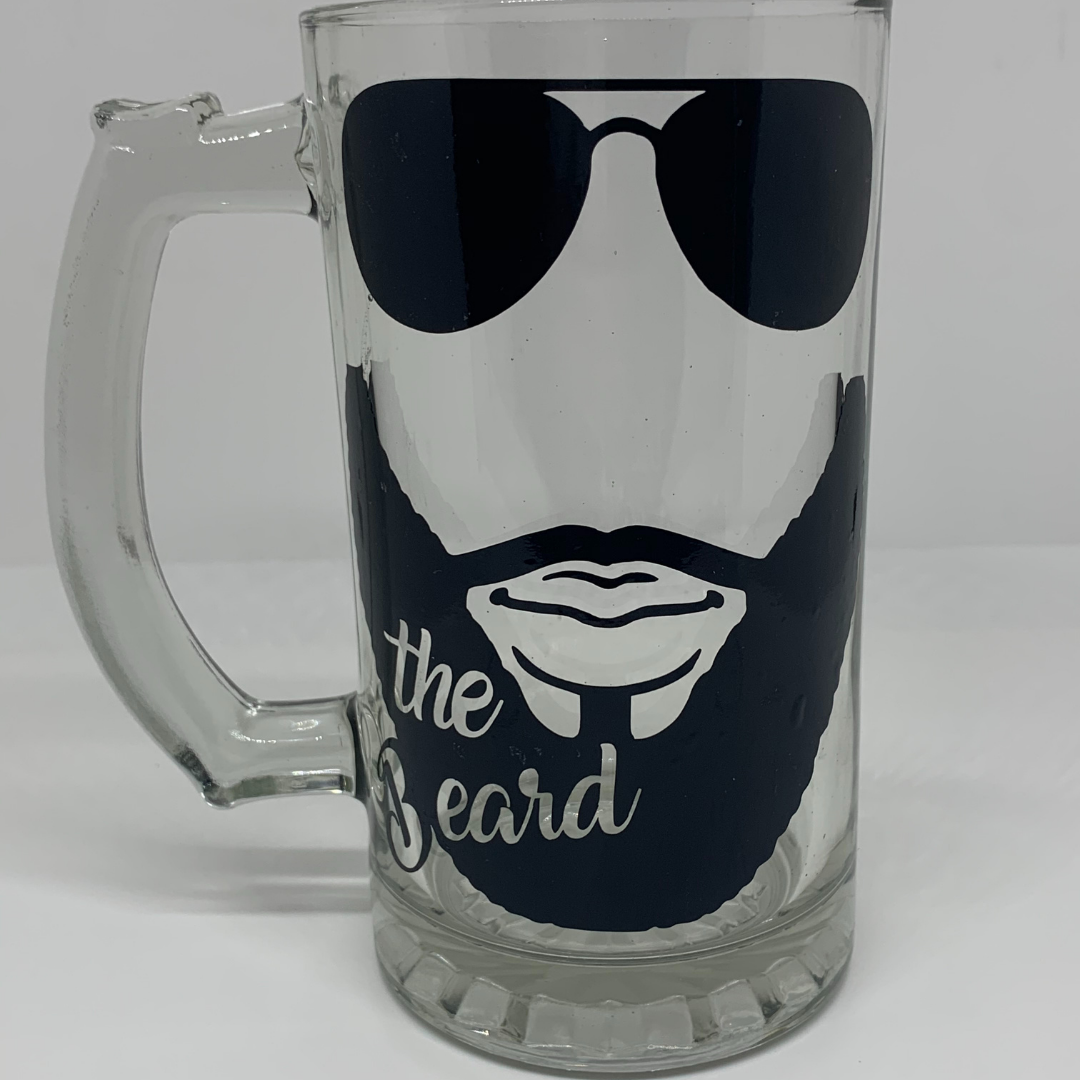 Beauty and the Beard Glass Set