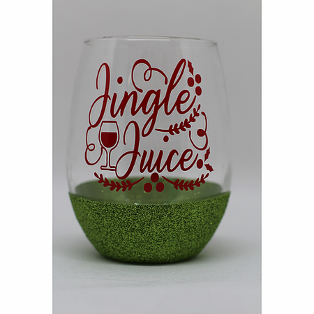 Glitter Stemless Wine Glass