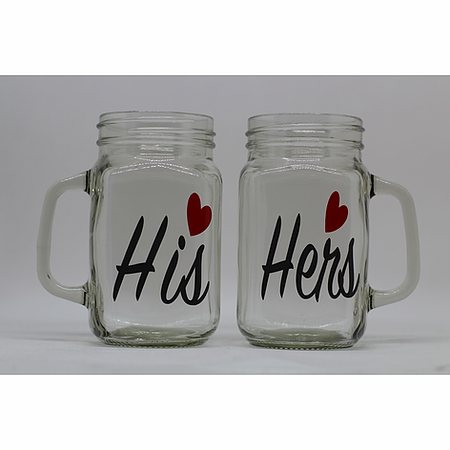 His & Hers Mason Jar Set