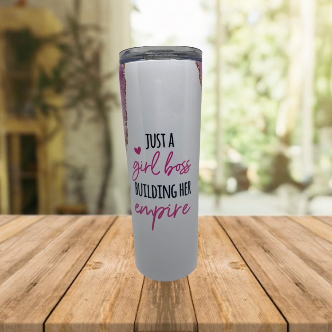 Girl Boss Skinny Tumbler