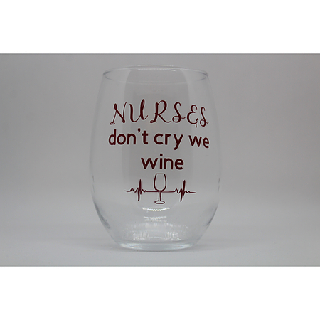 Custom Stemless Wine Glass