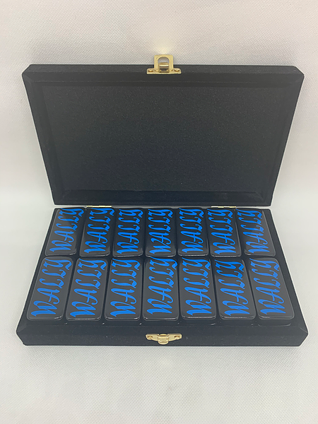 Black Double 6 Dominoes
