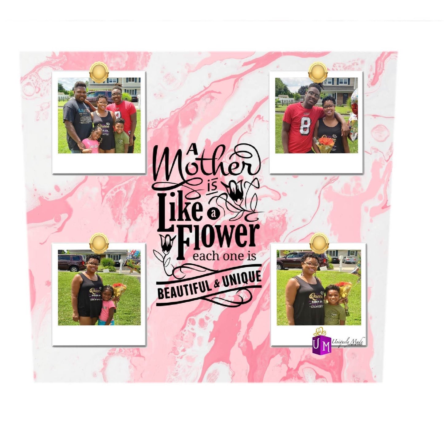Mom Picture Frame Skinny Tumbler